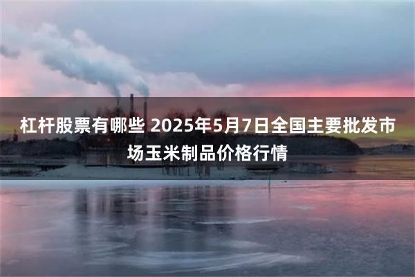 杠杆股票有哪些 2025年5月7日全国主要批发市场玉米制品价格行情