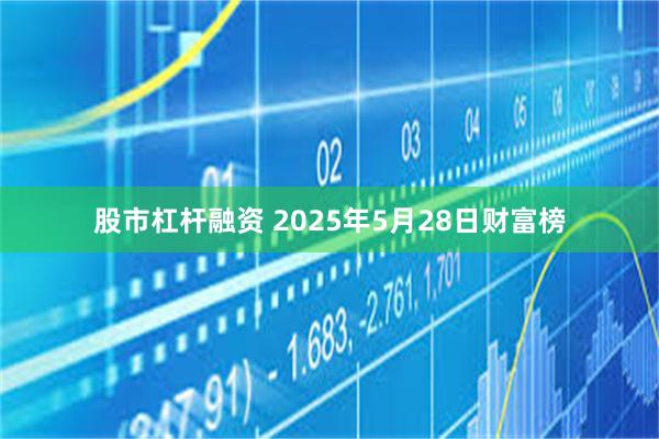 股市杠杆融资 2025年5月28日财富榜
