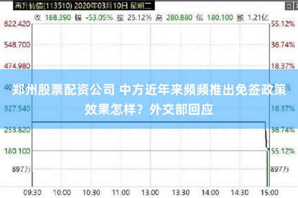 郑州股票配资公司 中方近年来频频推出免签政策效果怎样？外交部回应