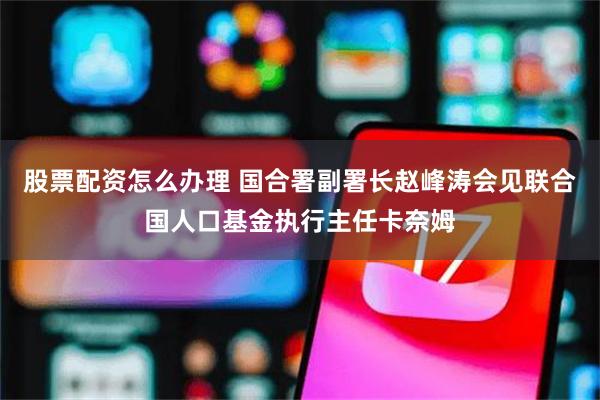 股票配资怎么办理 国合署副署长赵峰涛会见联合国人口基金执行主任卡奈姆