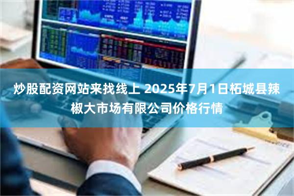 炒股配资网站来找线上 2025年7月1日柘城县辣椒大市场有限公司价格行情